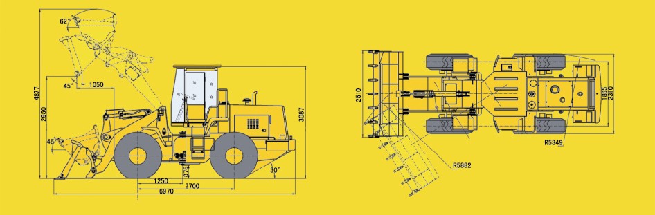 Chinese wheel loader lg933