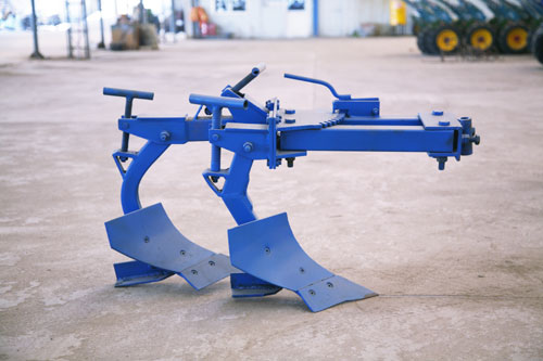 double plough for walking tractor